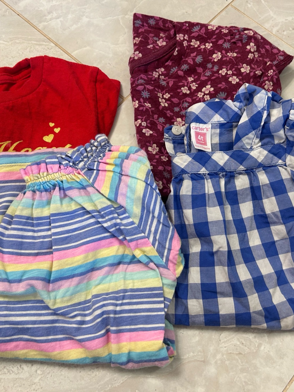 Lot of Girls 4-5T tees